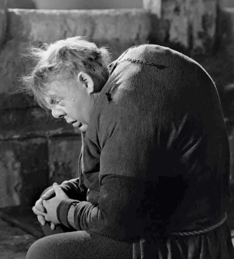Classic depiction of Quasimodo in early film adaptation