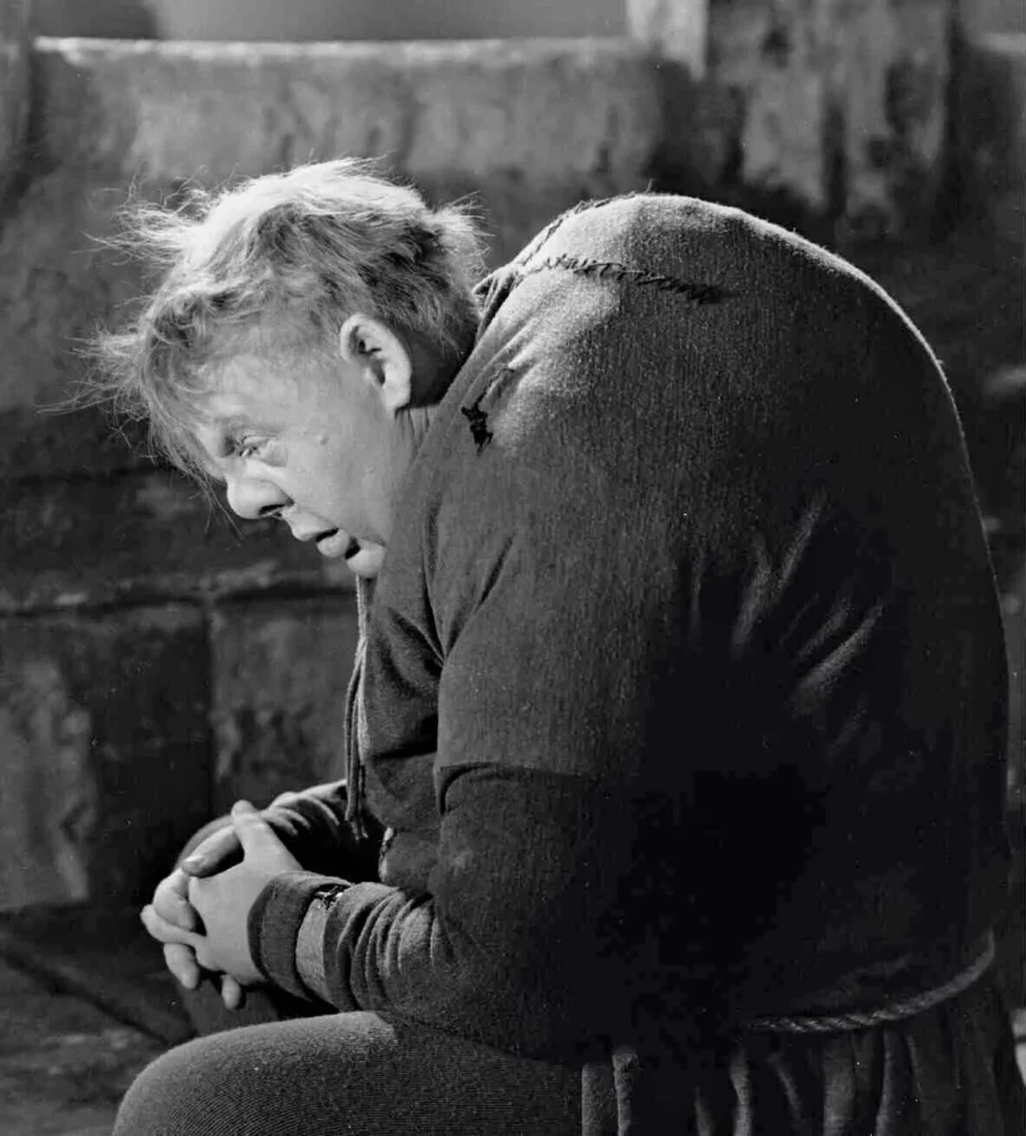 Classic depiction of Quasimodo in early film adaptation